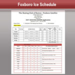 Foxboro ice schedule