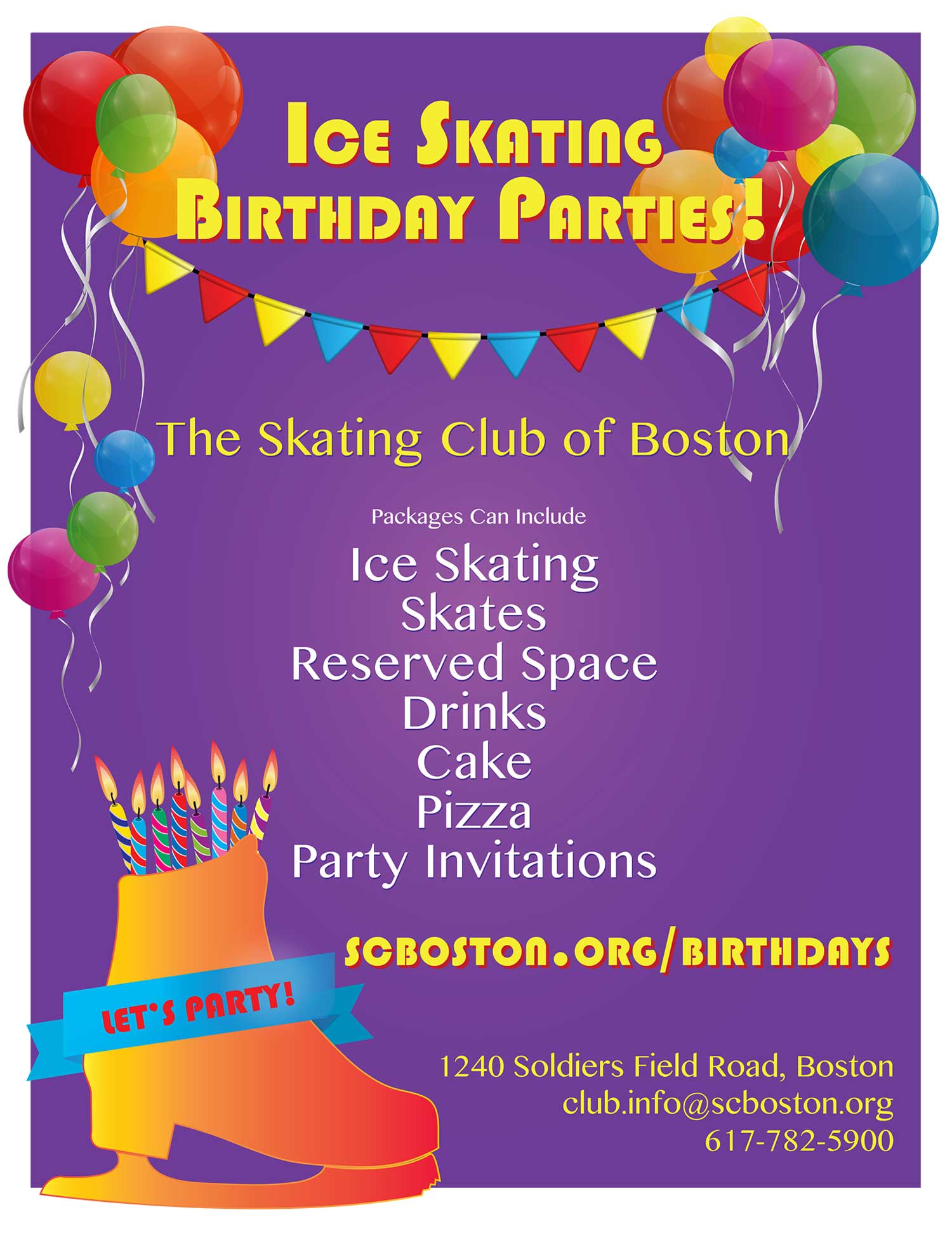 Birthday Parties – The Skating Club of Boston