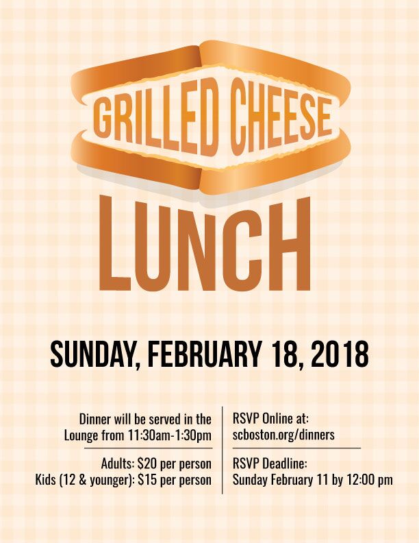 Grilled Cheese Lunch flier
