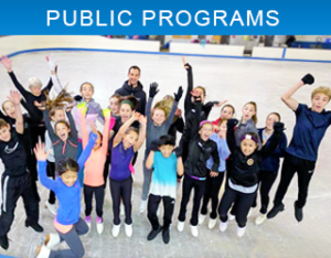 Public Programs, image of skaters jumping and happy