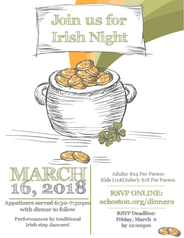 Irish Dinner Flyer