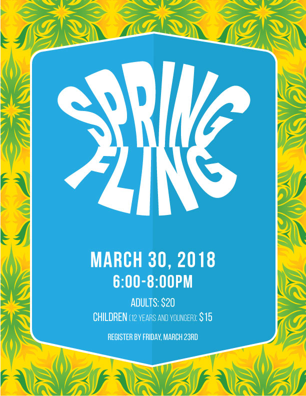 Spring Fling Dinner Flyer