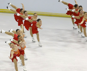Team Excel Synchronized Skating at nationals