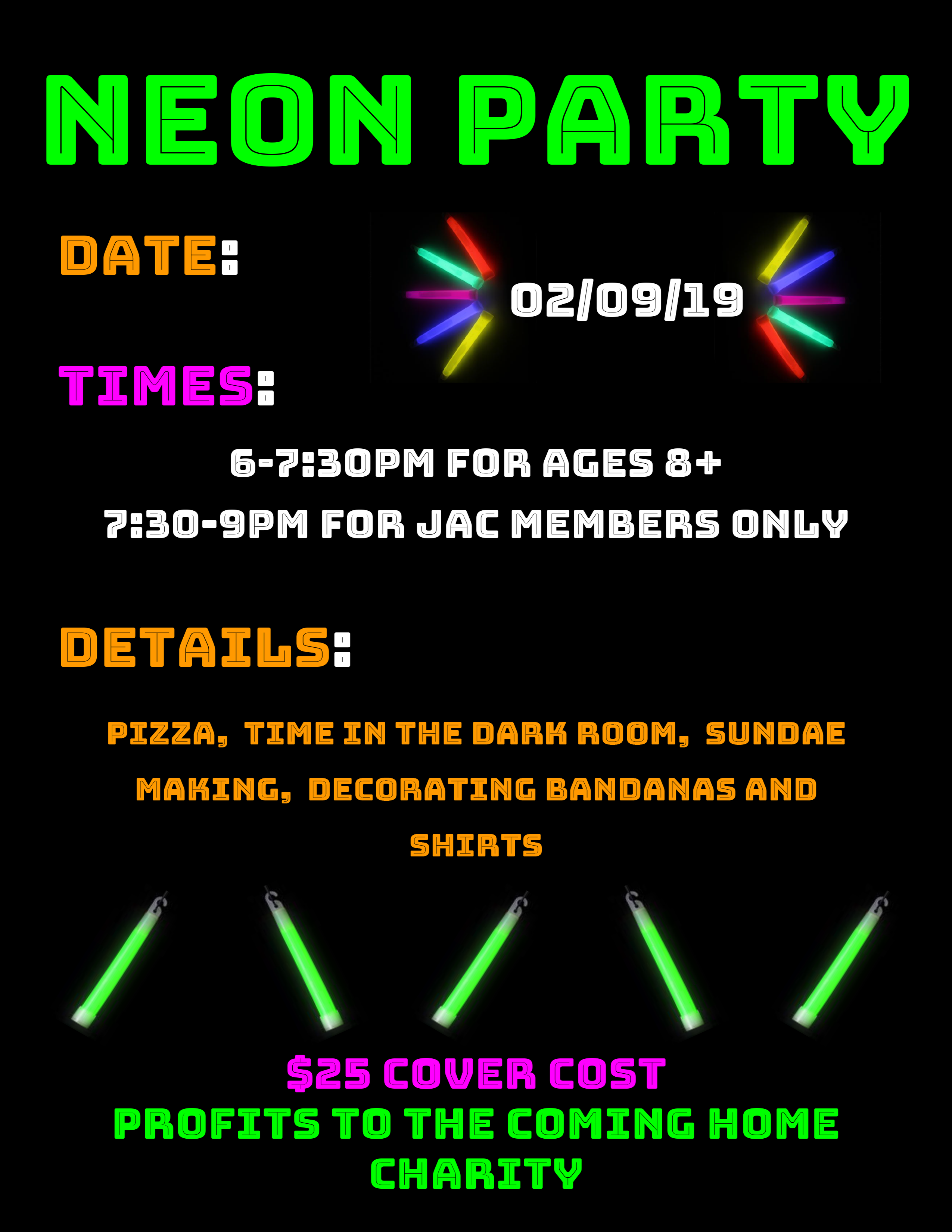 2019 JAC Neon Party
