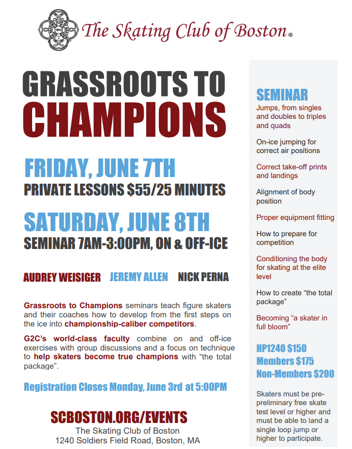 Grassroots to Champions Seminar 2019