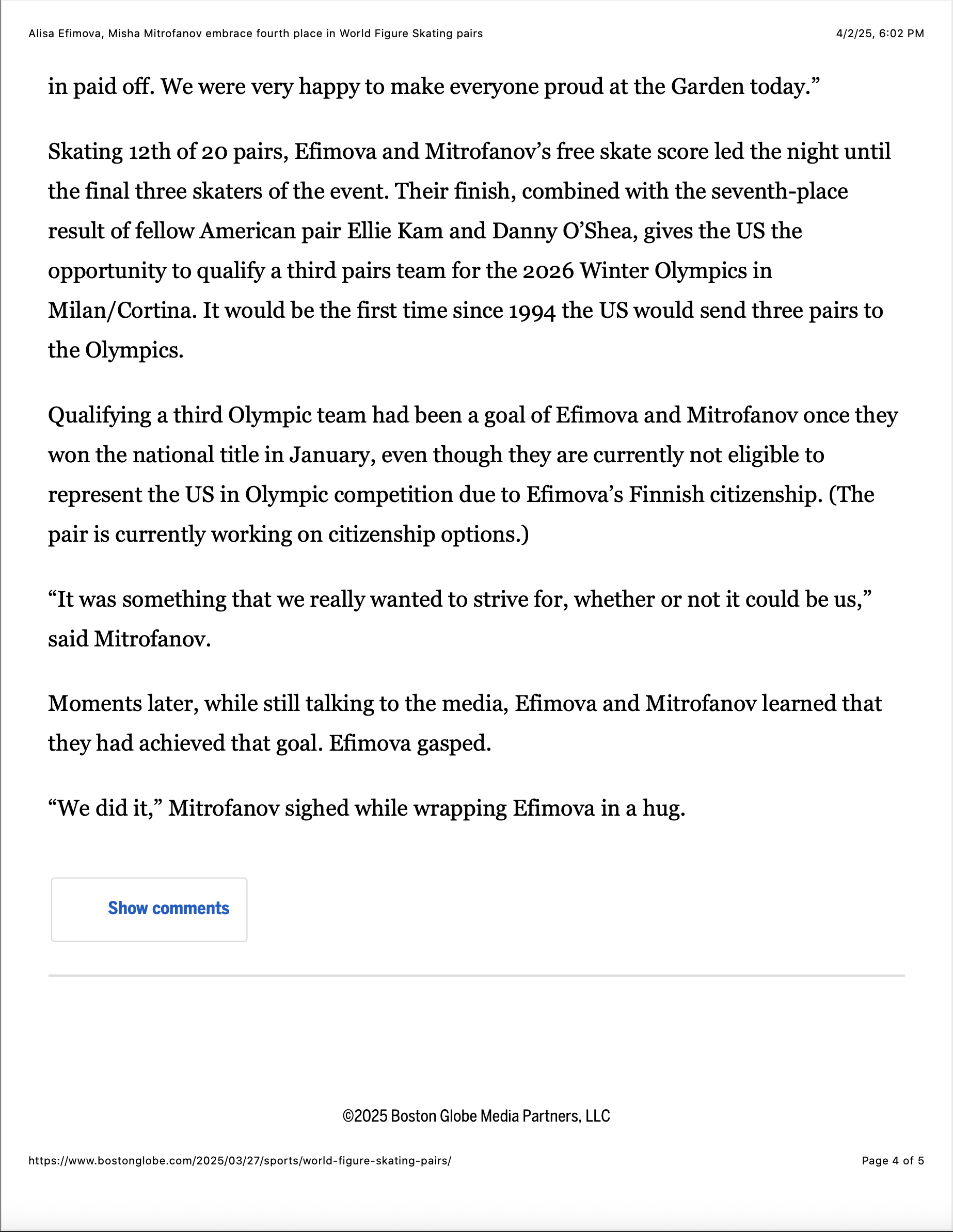 Alisa Efimova and Misha Mitrofanov 4