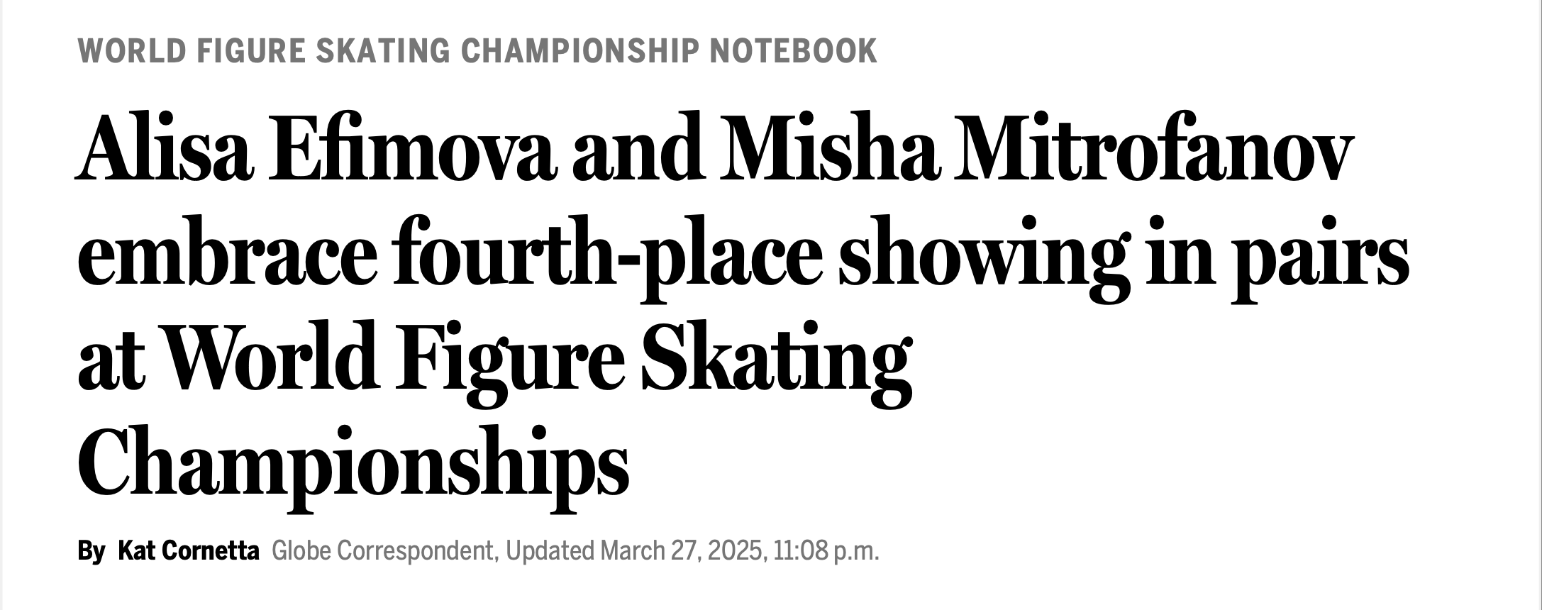 Alisa Efimova and Misha Mitrofanov