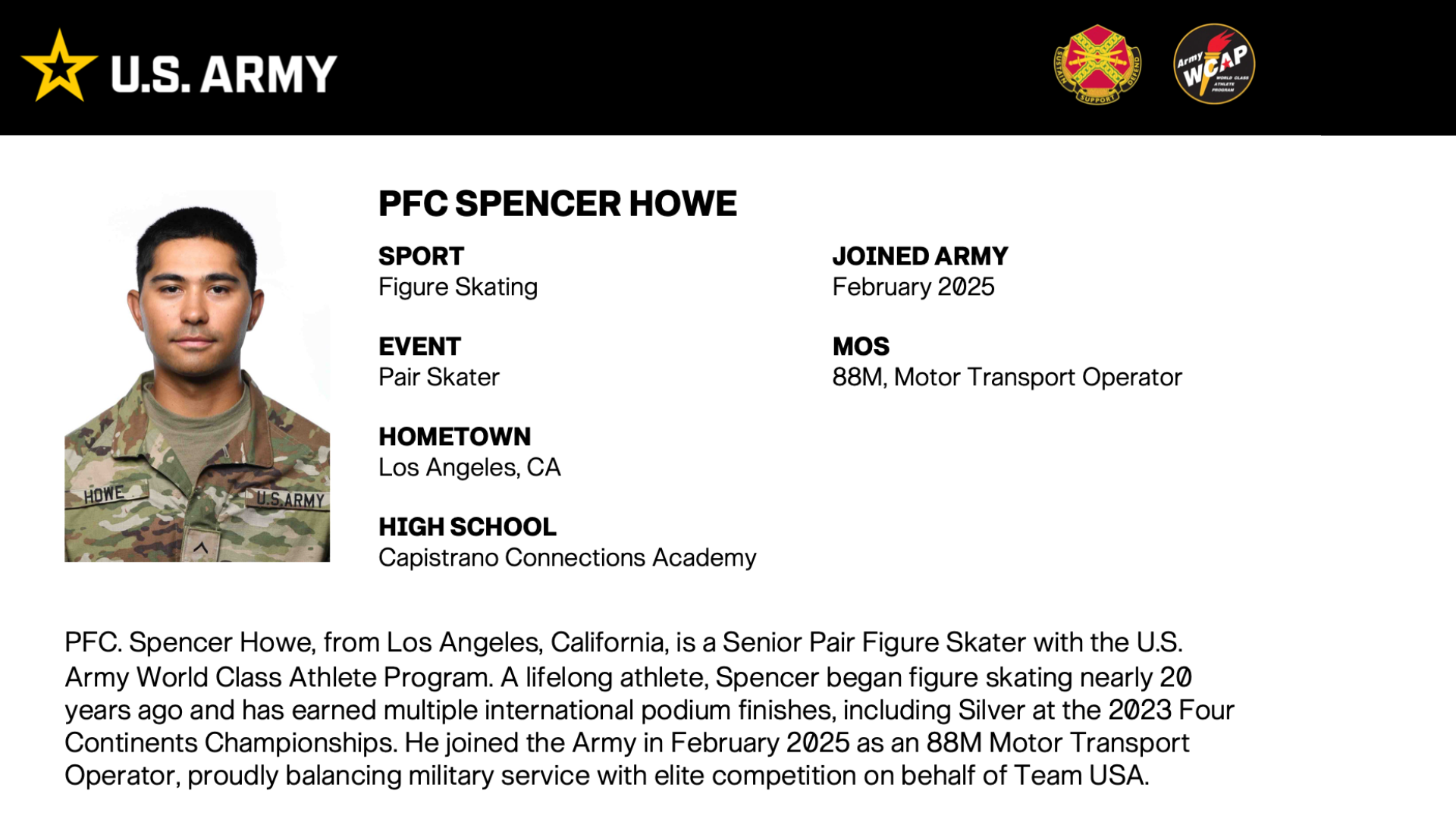 PFC SPENCER HOWE