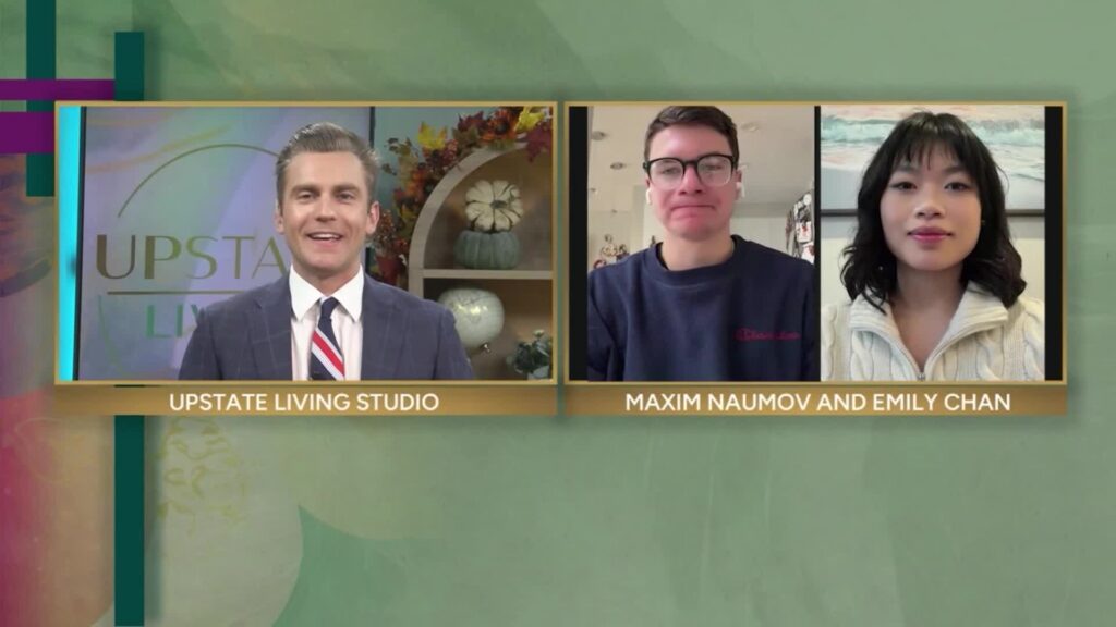 Olympians Emily Chan and Maxim Naumov — NEWS10 ABC Emily Chan and Maxim Naumov interviewed on NEWS10 Upstate Living